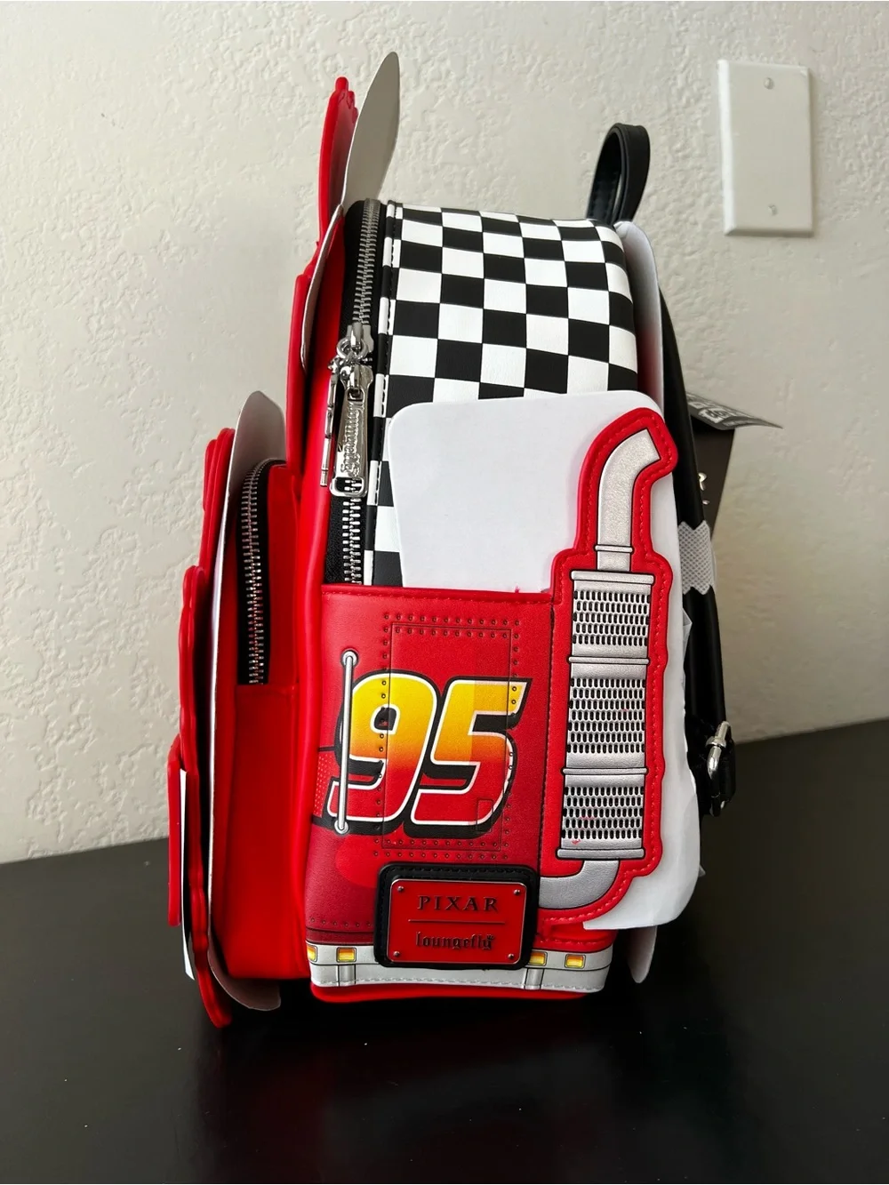 Loungefly Disney Pixar Cars Mack Truck Glow In The Dark Mini Backpack NWT